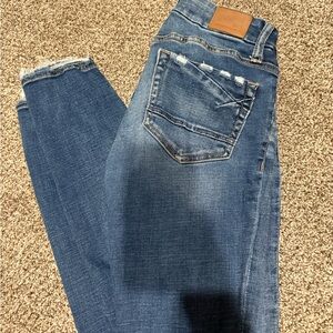 BKE Women's Blue Skinny Jeans